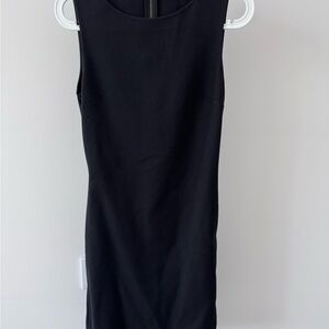 Theory Black Sleeveless Sheath Mini Dress